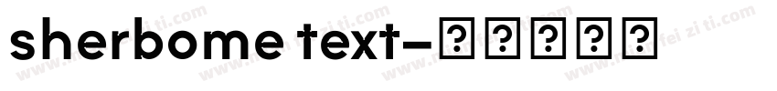 sherbome text字体转换
